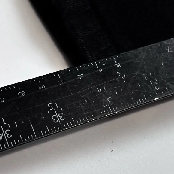 Exit Mens Black Denim Dark Wash Straight Leg Jeans Size 44 x 32 - Picture 7 of 7